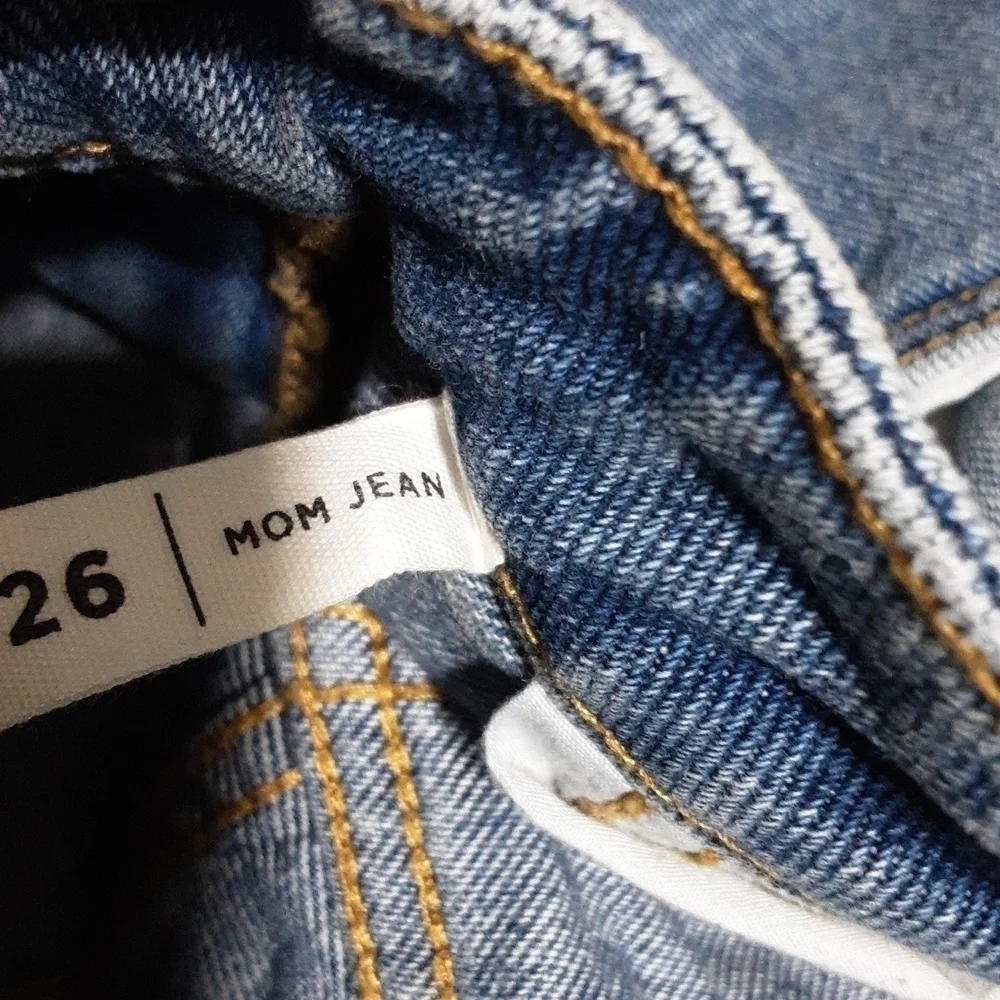 Pacsun women mom high rise jean 26 Y2K Retro Blue Casual Vacation - Picture 5 of 9
